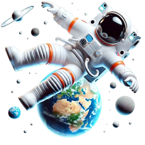 Astronaut Flying in Space
